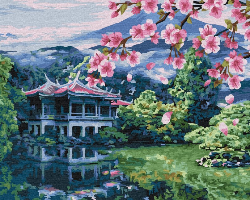 BS51573 Картина за номерами Дихання Японії 40 х 50 см Без коробки, фото №1