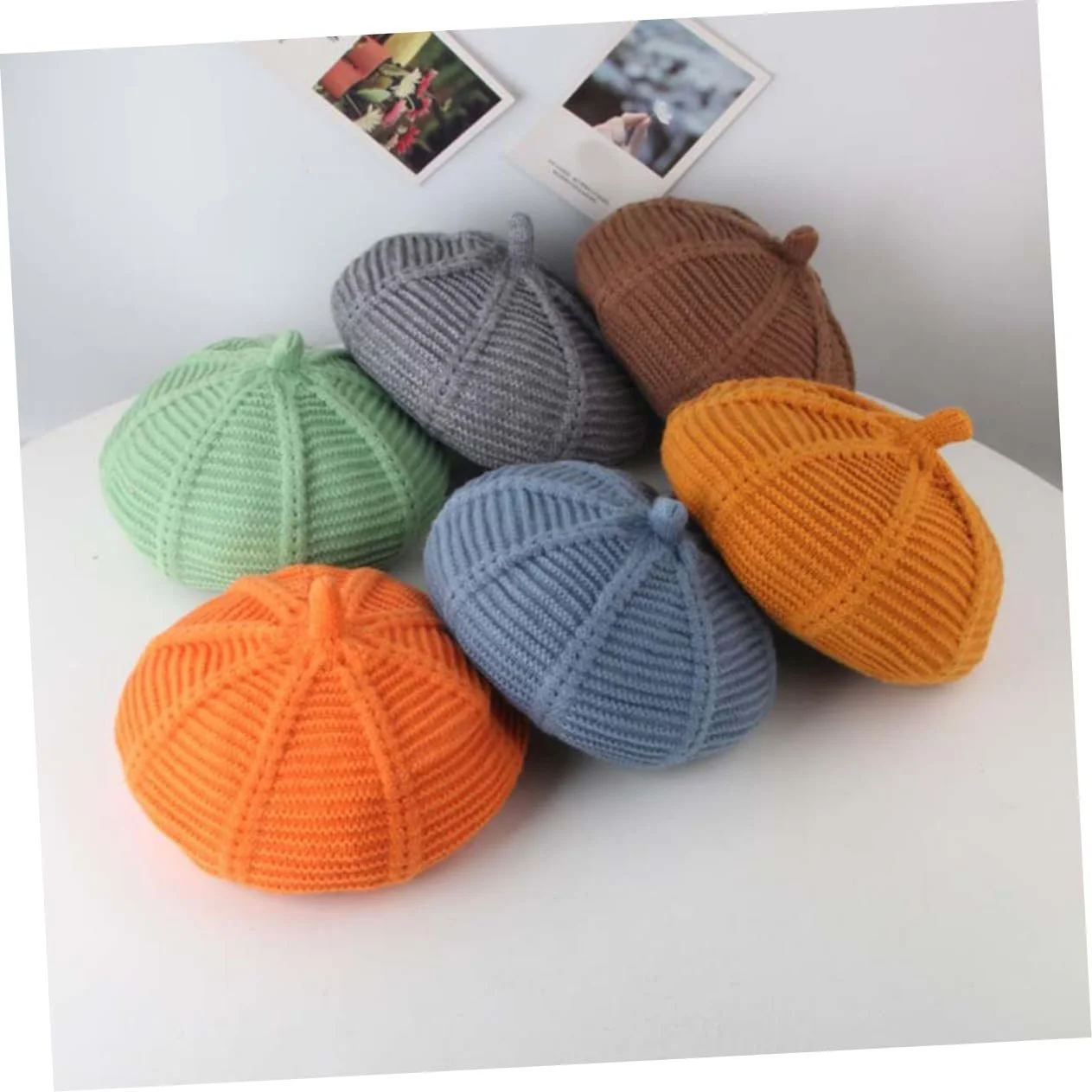 Берет PartyKindom Шерстяной Однотонный Для девочки Для осени и зимы, фото №6 Берет PartyKindom Шерстяной Однотонный Для девочки Для осени и зимы, фото №6