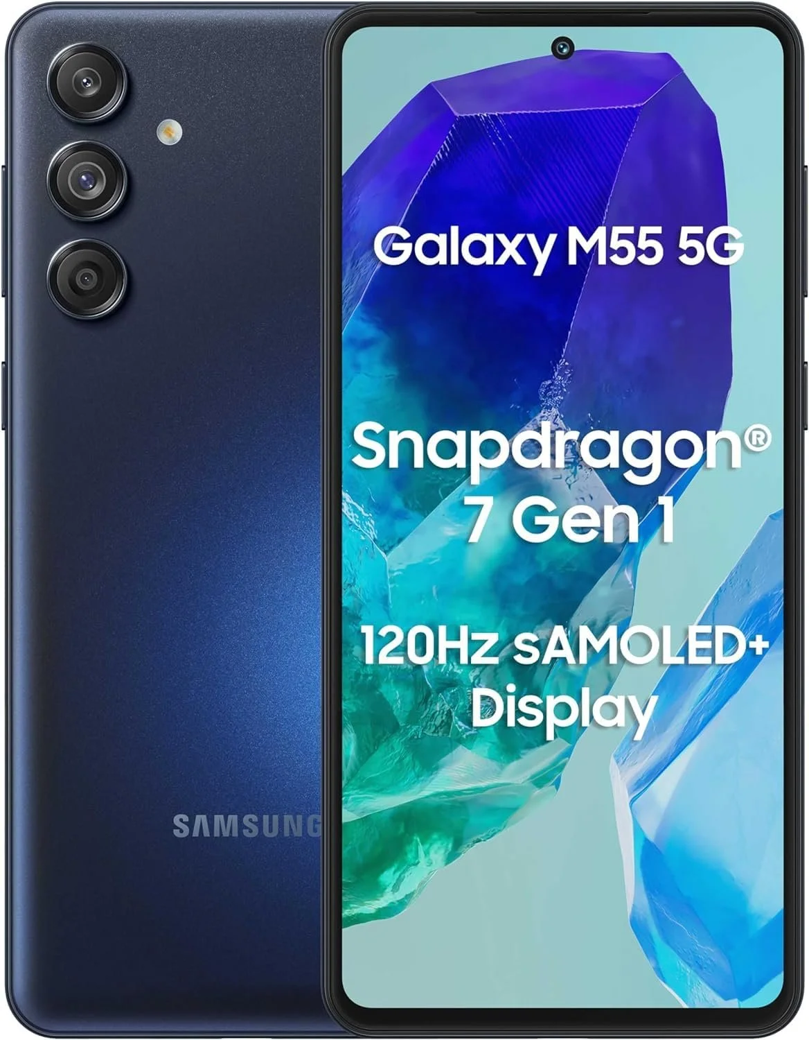 Смартфон Samsung Galaxy M55 5G 6.7" Octa Core 8/256 ГБ Azzurro, фото №1