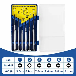 Набір викруток для окулярів 6 в 1 прецизійний для ремонту годинників та електроніки synthetic.ua - Фото 1