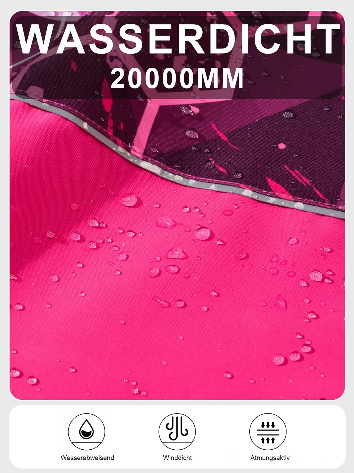 Куртка дощова NATUST, вітро- та водонепроникна перехідна куртка з підкладкою, фото №5