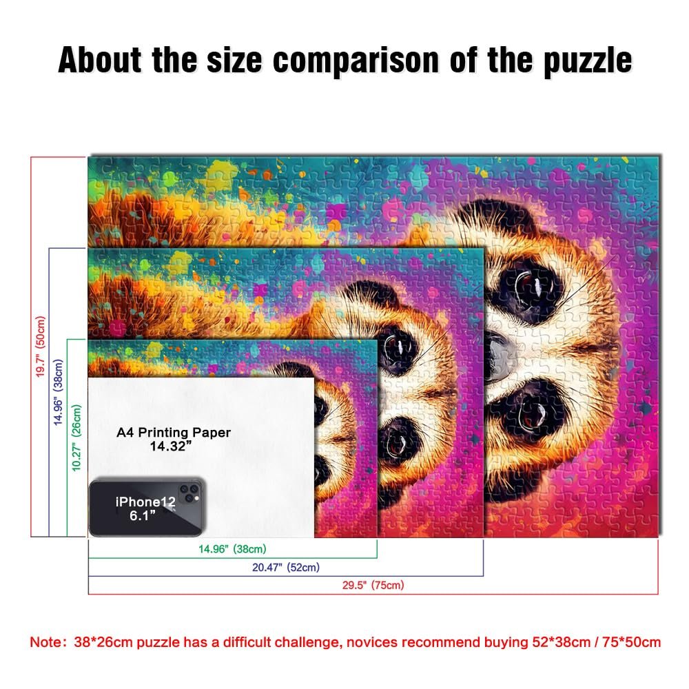 Пазл Colourful Meerkat 1000 деталей 26 х 38 см, фото №3