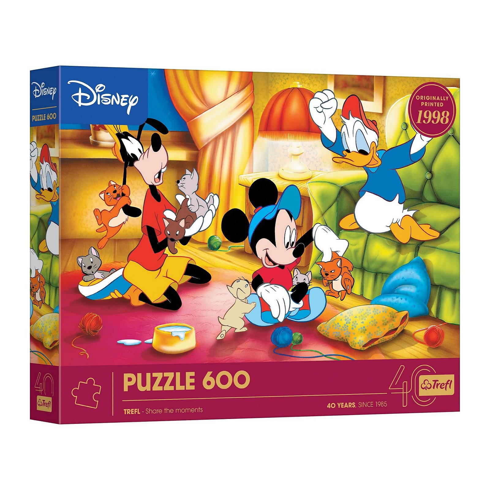 Пазлы Trefl Disney 40th Anniversary Mickey Mouse and Friends DIY 600 элементов, фото №1