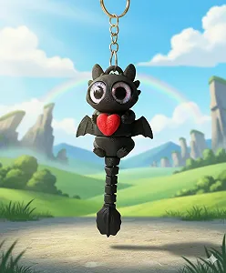 Брелок Беззубик Как приручить дракона Toothless 3Д 10 см - Фото 1