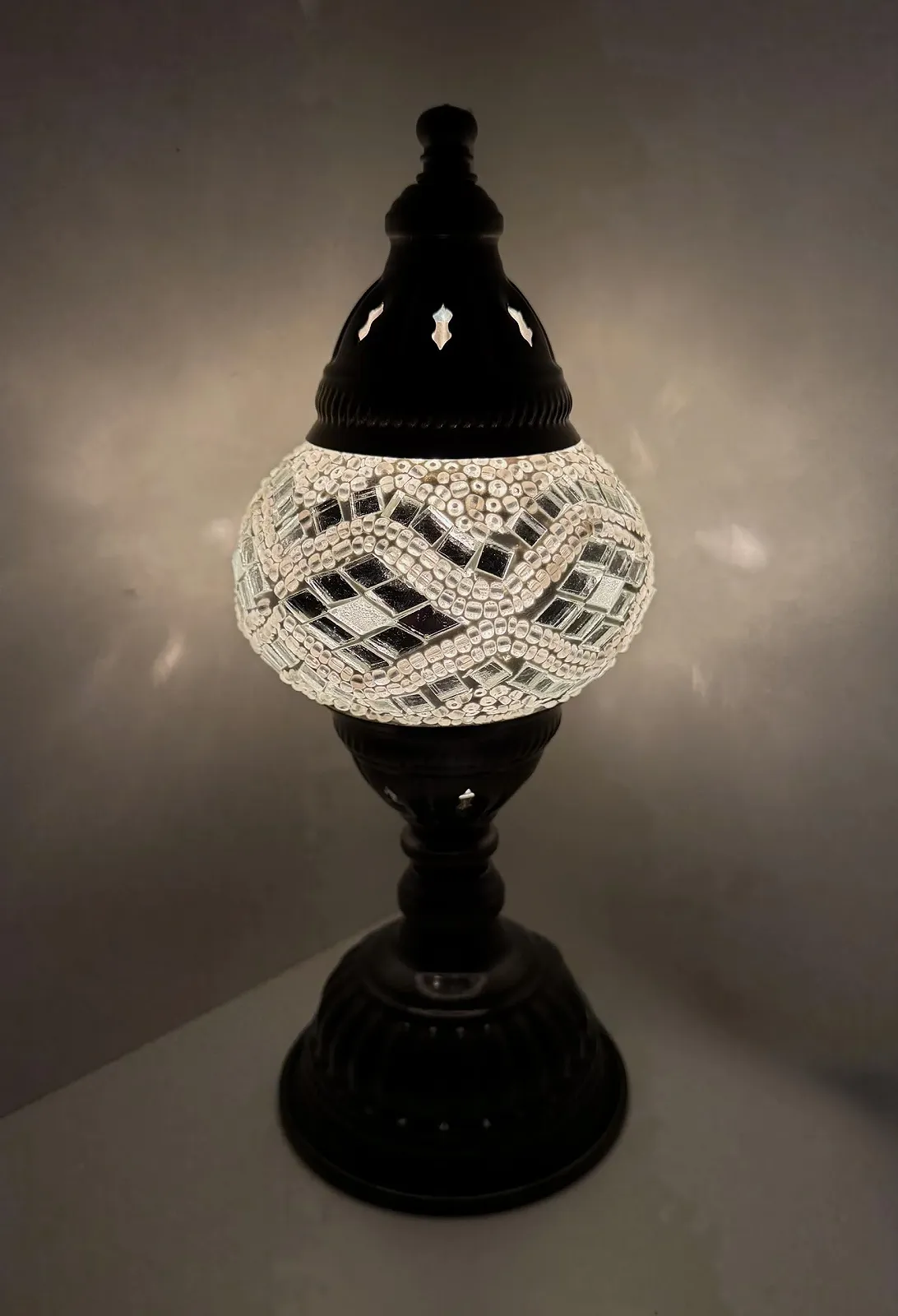 Настільна лампа Samarkand Lights Mosaic Table Lamp S Oriental Silver, фото №1