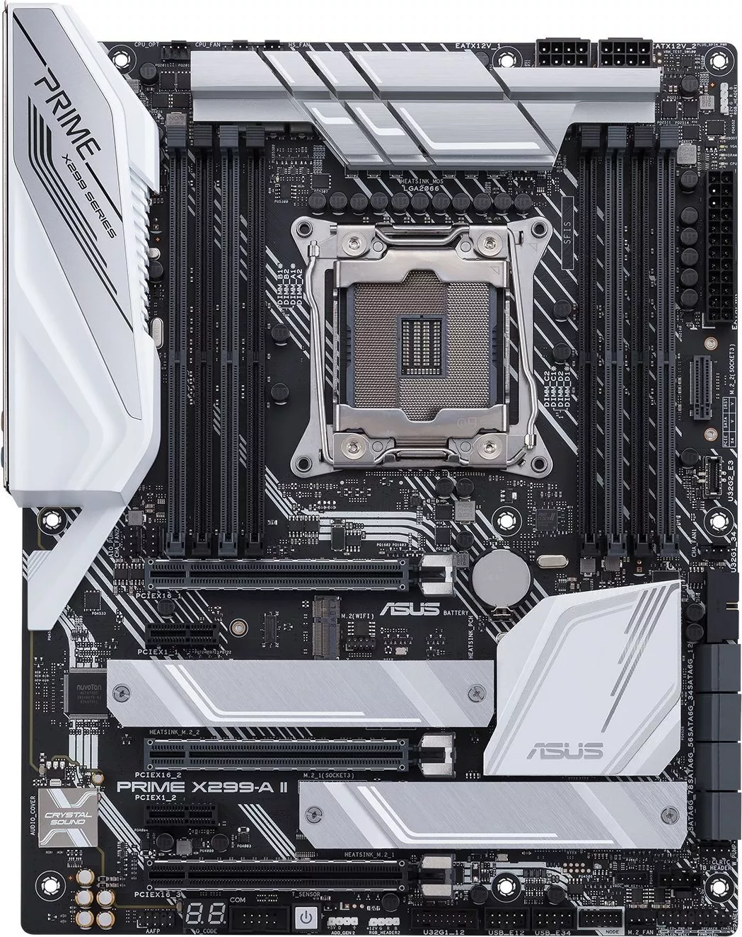 Материнская плата Asus Prime X299-A II, Intel PCI-Ex16, s-2066 , ATX, 8xDDR4, фото №1
