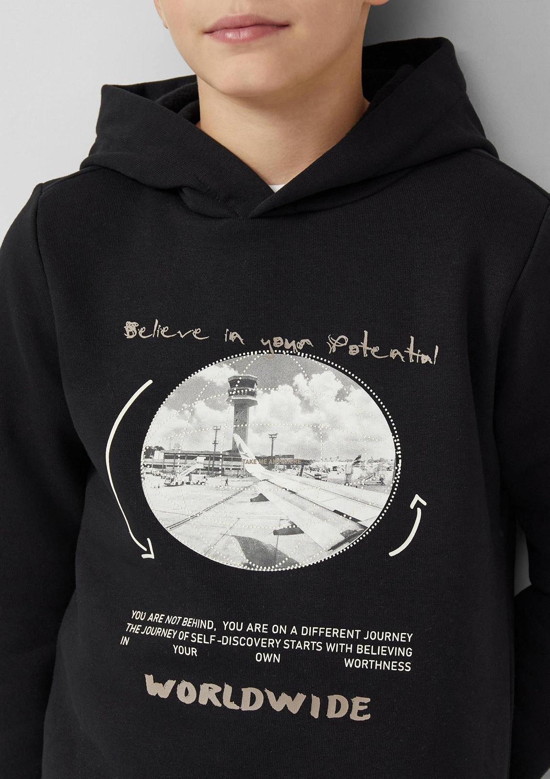 Худи s.Oliver Мягкое с принтом спереди, фото №3