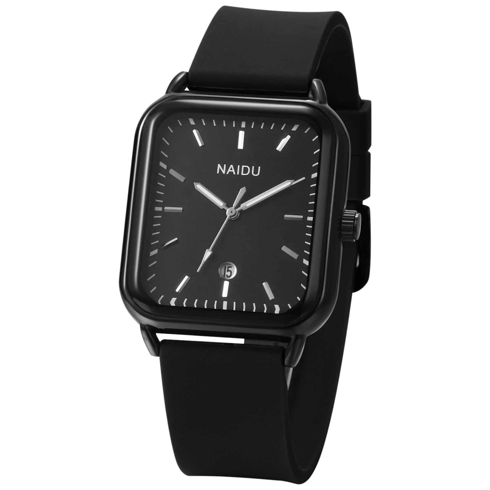 Годинник Silverora Кварцовий Аналоговий Прямокутний Силіконовий, фото №1