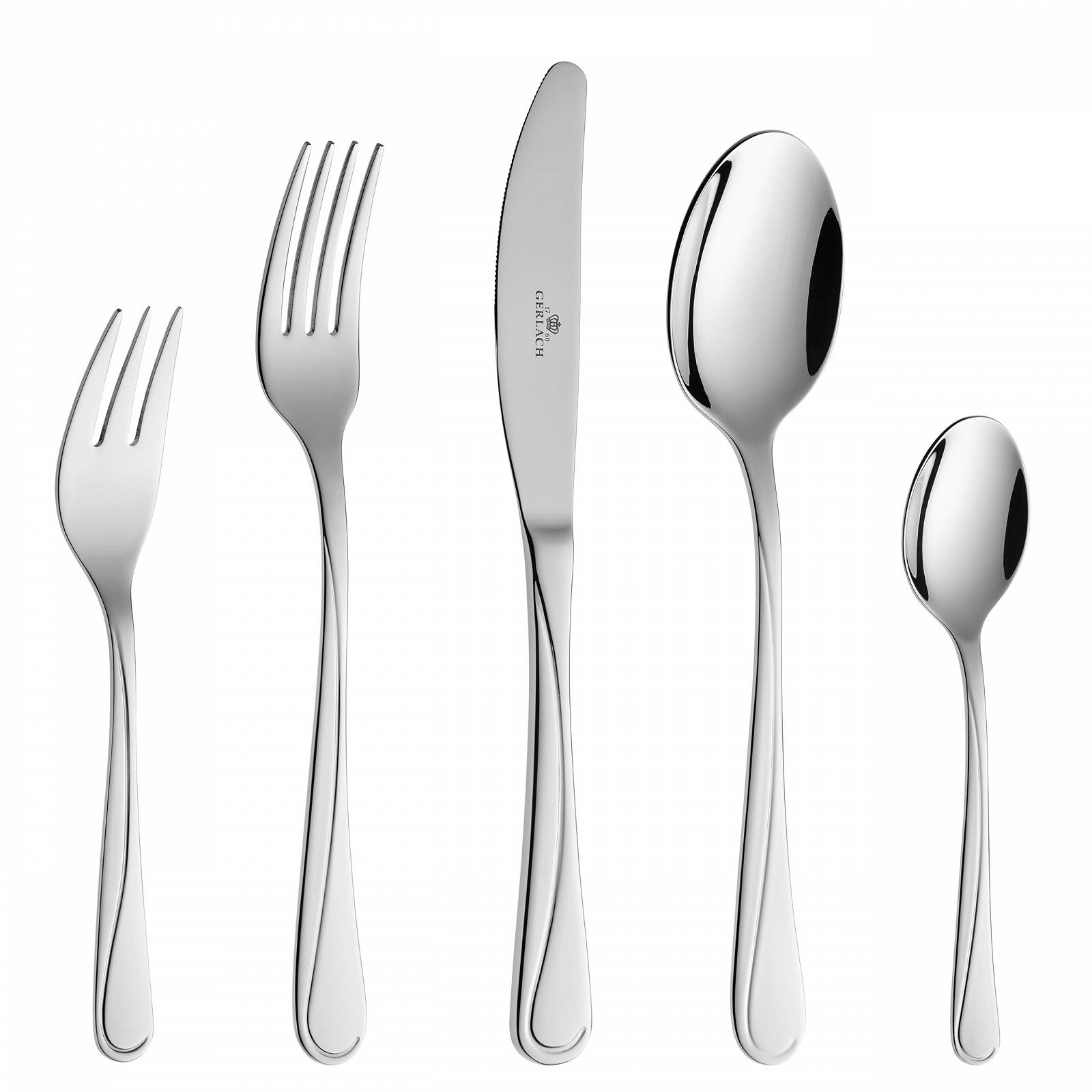 Набір столових приборів Gerlach 1760, нержавіюча сталь, 6 персон, 30 предметів, ніж, виделка, ложка, блискучий, фото №1 Набір столових приборів Gerlach 1760, нержавіюча сталь, 6 персон, 30 предметів, ніж, виделка, ложка, блискучий, фото №1