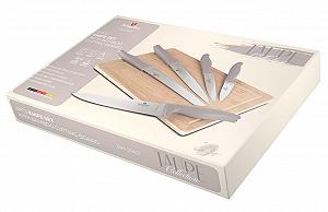 Набір Ножів Berlinger Haus Taupe Collection 6 од. з обробною дошкою, сірий synthetic.ua - Фото 1