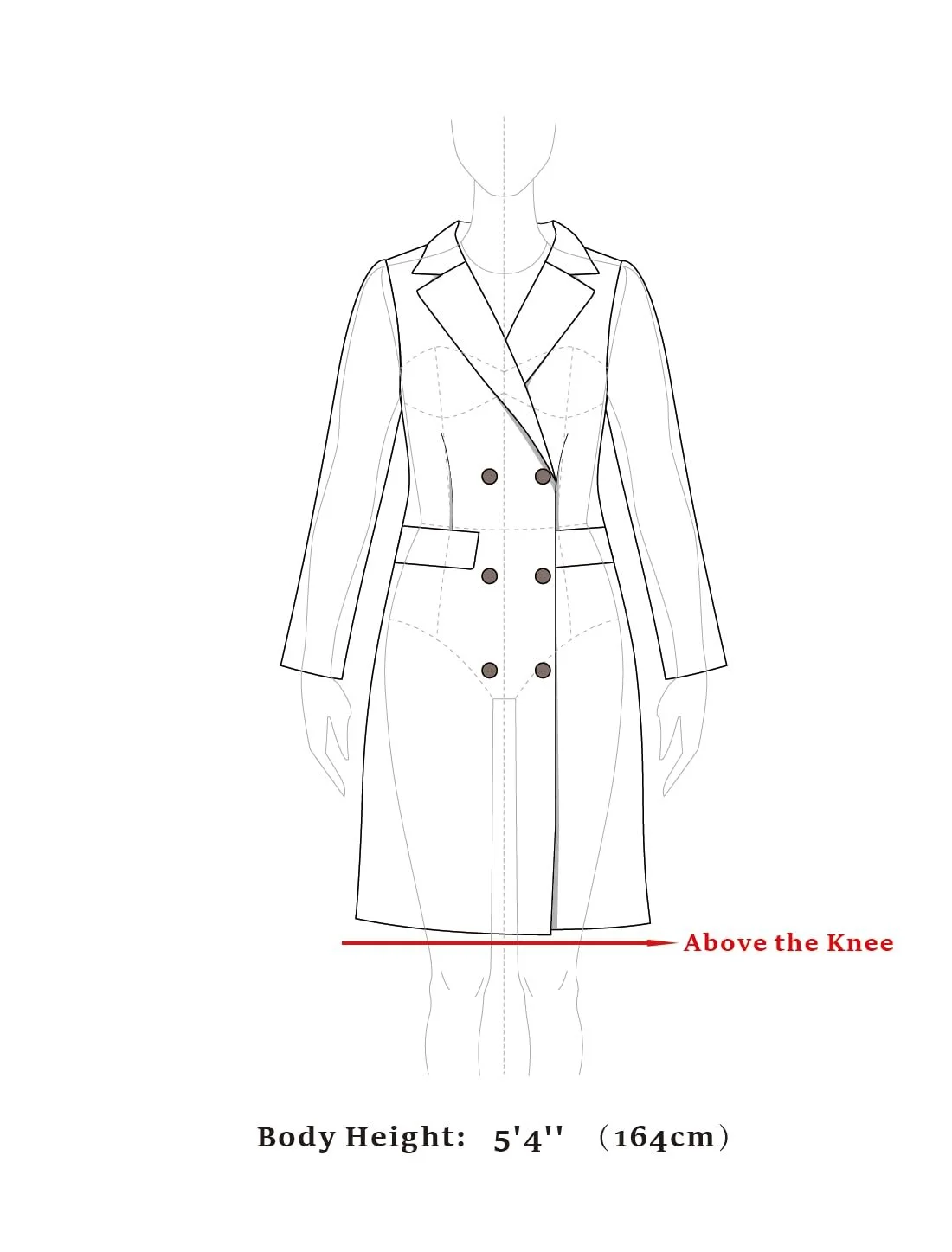 Пальто Allegra K Зимнее Двубортное Элегантное с лацканами, фото №7 Пальто Allegra K Зимнее Двубортное Элегантное с лацканами, фото №7