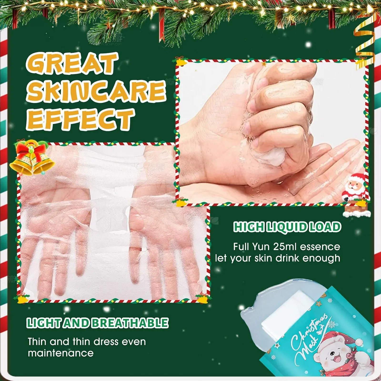 Зволожувальна маска WEILAOK для обличчя, колагенова маска, корейська, 6 штук, фото №4 Зволожувальна маска WEILAOK для обличчя, колагенова маска, корейська, 6 штук, фото №4