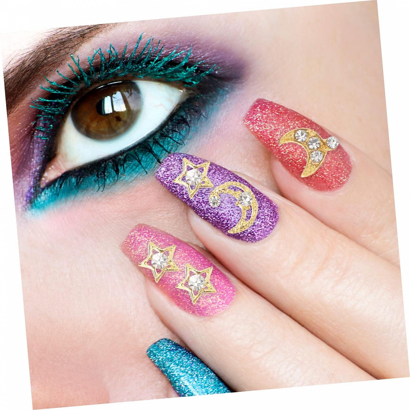 Металлические украшения для ногтей Луна 30шт, фото №3