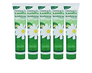 Крем для рук Herbacin Chamomile + Glycerine 75 мл, набор из 5 штук - Фото 1