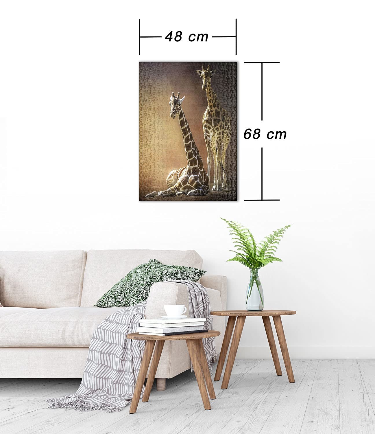 Пазл Ulmer Puzzleschmiede Giraffe Love 1000 элементов, фото №3