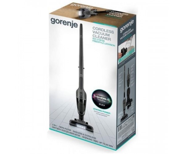 Вертикальний ручний пилосос 2в1 Gorenje SVC216FGD, фото №9 Вертикальний ручний пилосос 2в1 Gorenje SVC216FGD, фото №9