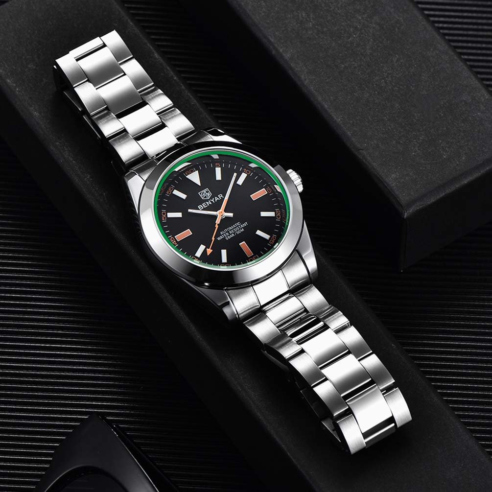 Чоловічий годинник Benyar Механічний автоматичний чоловічий годинник Military Watch Водонепроникний 100 м St6 Movement, фото №5