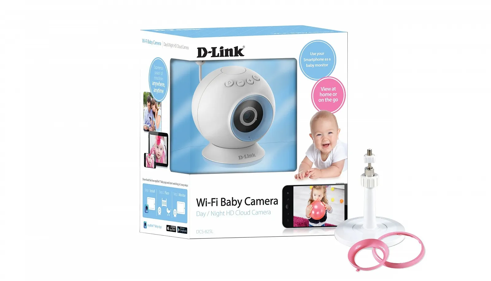 Відеоняня D-Link DCS-825L Wi-Fi HD Baby Monitor, фото №14