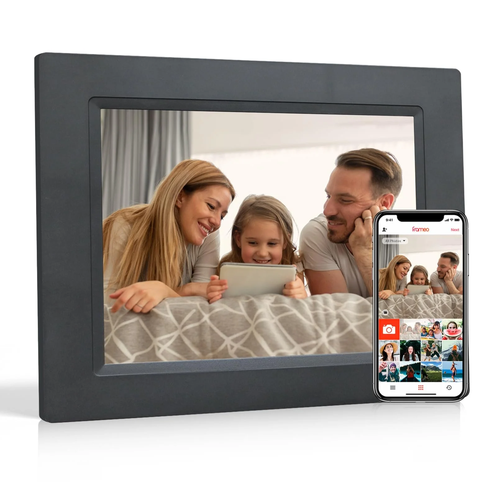 Цифровая фоторамка 8.7 дюймов WiFi IPS 1280 x 800, фото №1 Цифровая фоторамка 8.7 дюймов WiFi IPS 1280 x 800, фото №1