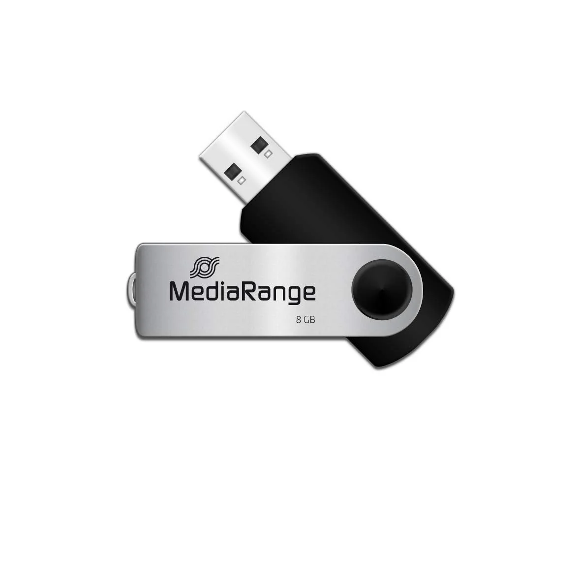 USB-флеш-накопичувач MediaRange 8GB Grey, фото №1