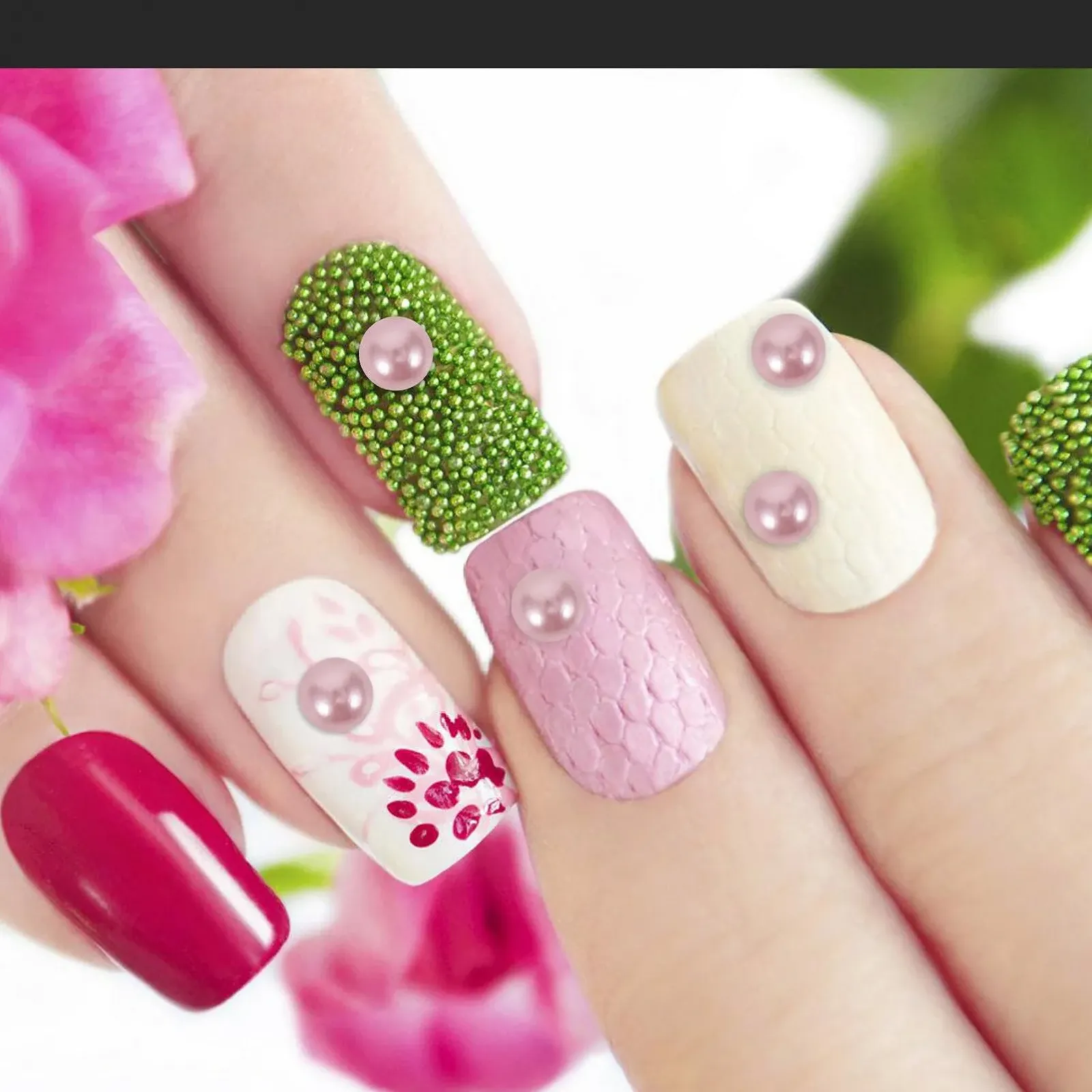 Жемчуг 200 шт. Полукруглые с плоской задней частью, искусственные, розовые, фото №4