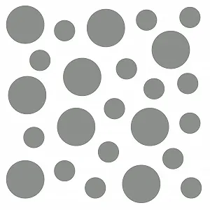 Наклейки на стену kleb-Drauf 24 Dots Серый матовый - Фото 1