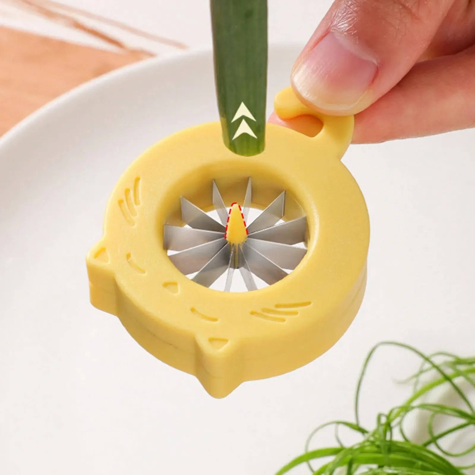 Подрібнювач цибулі, терка для цибулі з нержавіючої сталі, фото №9