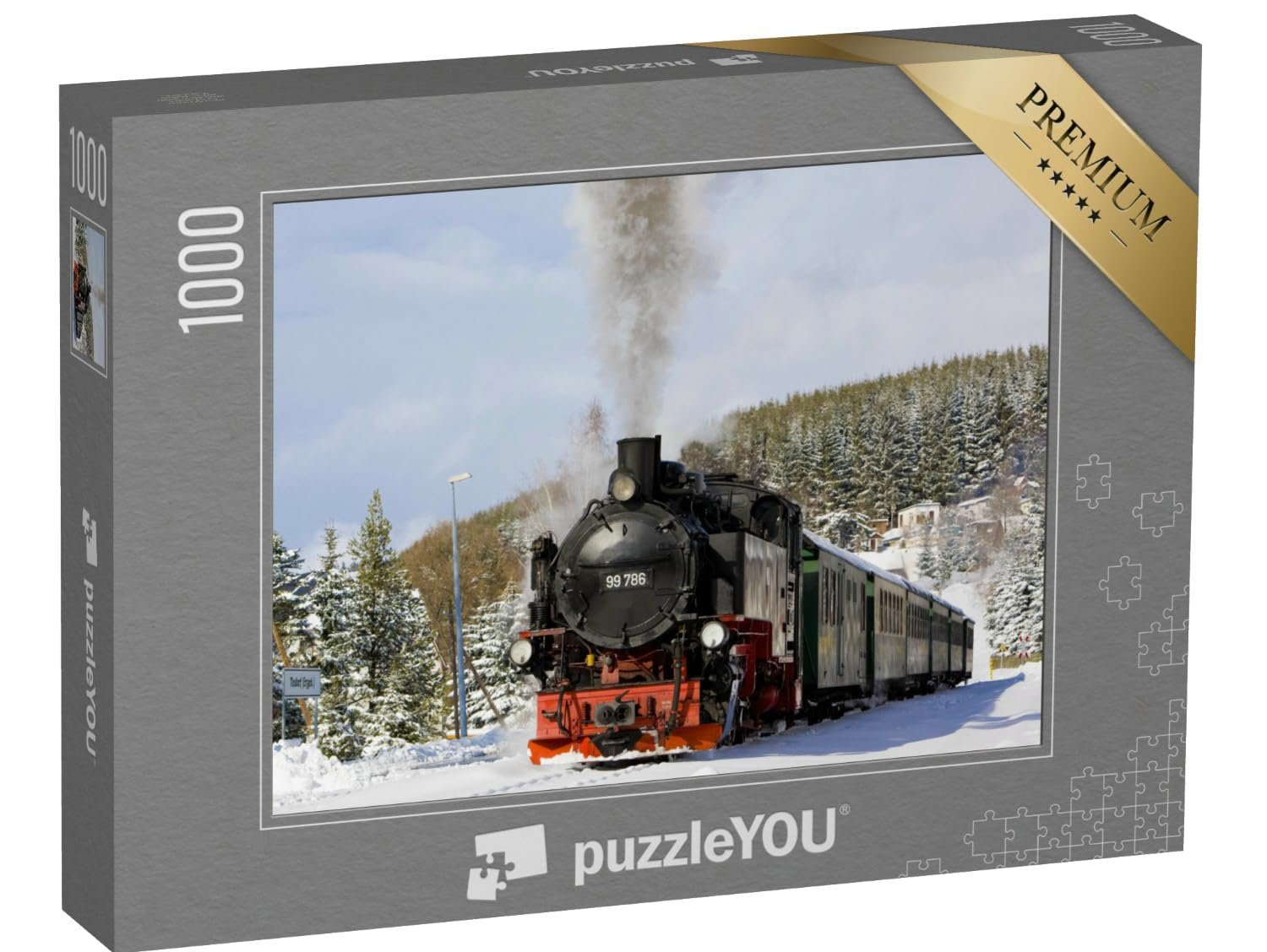 Пазл puzzleYOU Puzzle Collection Erzgebirge "Паровоз железной дороги Фихтельберг недалеко от Обервизенталя, Германия" 1000 элементов, фото №1 Пазл puzzleYOU Puzzle Collection Erzgebirge "Паровоз железной дороги Фихтельберг недалеко от Обервизенталя, Германия" 1000 элементов, фото №1