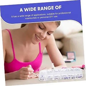 Аксессуары для дизайна ногтей Healvian, 2 коробки, прозрачные стразы, DIY, украшения для ногтей, шарм, камни для ногтей, аксессуары для ногтей, декор для маникюра, плоские бриллианты, украшения из смолы synthetic.ua - Фото 1