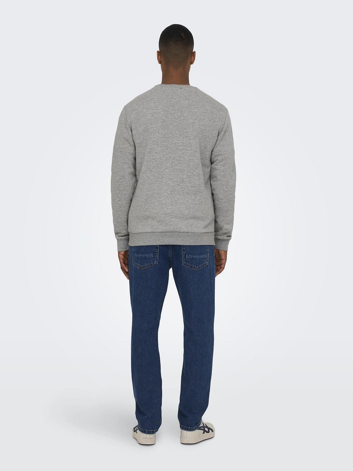 Толстовка ONLY & SONS Onsceres Life Crew Neck Noos Мужская, фото №5