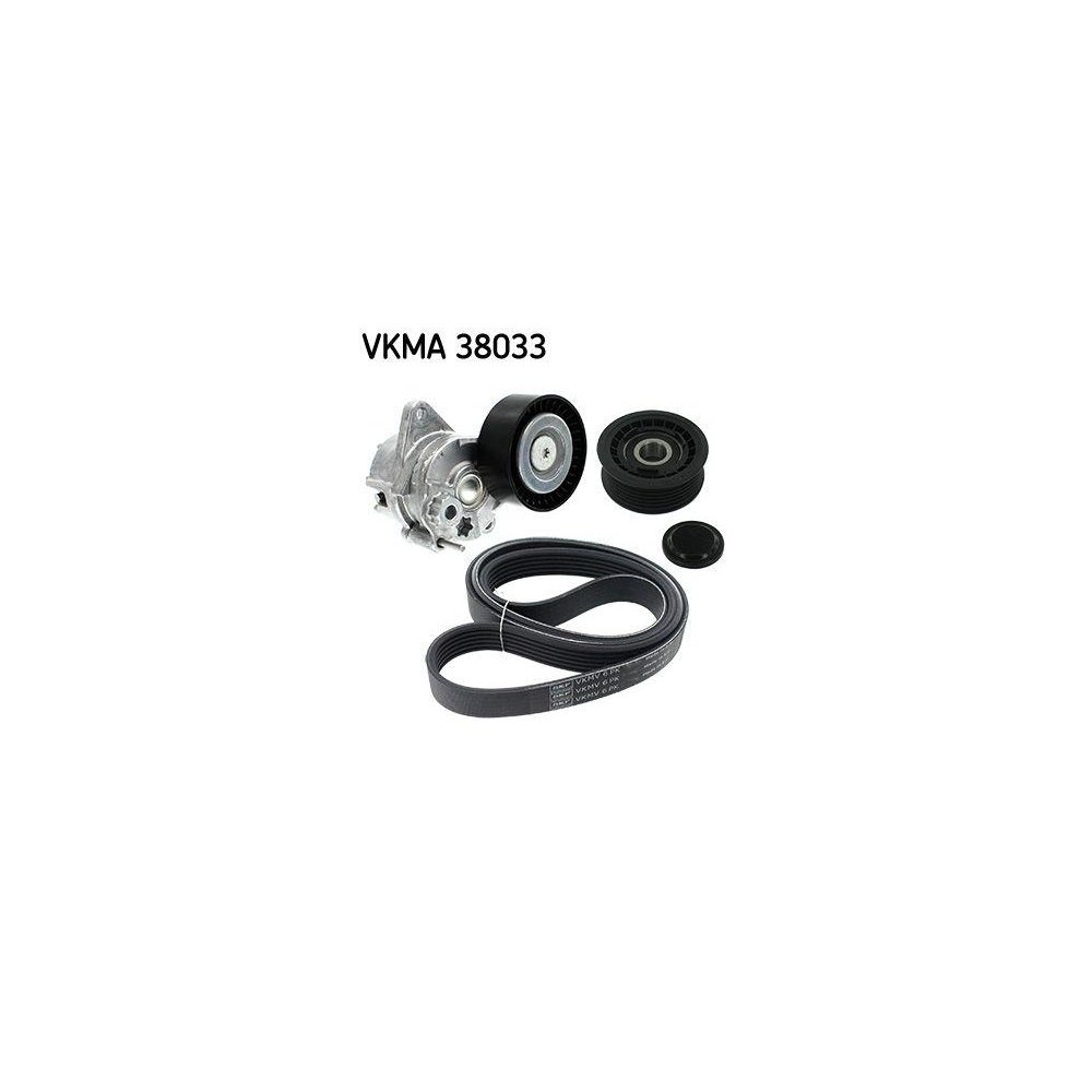 Комплект поліклинового паса SKF VKMA 38033 для AUDI BMW CHRYSLER FIAT LANCIA MAZDA SEAT, фото №1