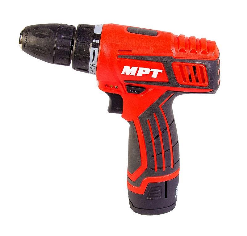 Дриль-шуруповерт акумуляторна MPT 12 В Li-ion 1.5 Аг 0-600 об/хв 0-10 мм 1 АКБ MCDT1216.B1, фото №1