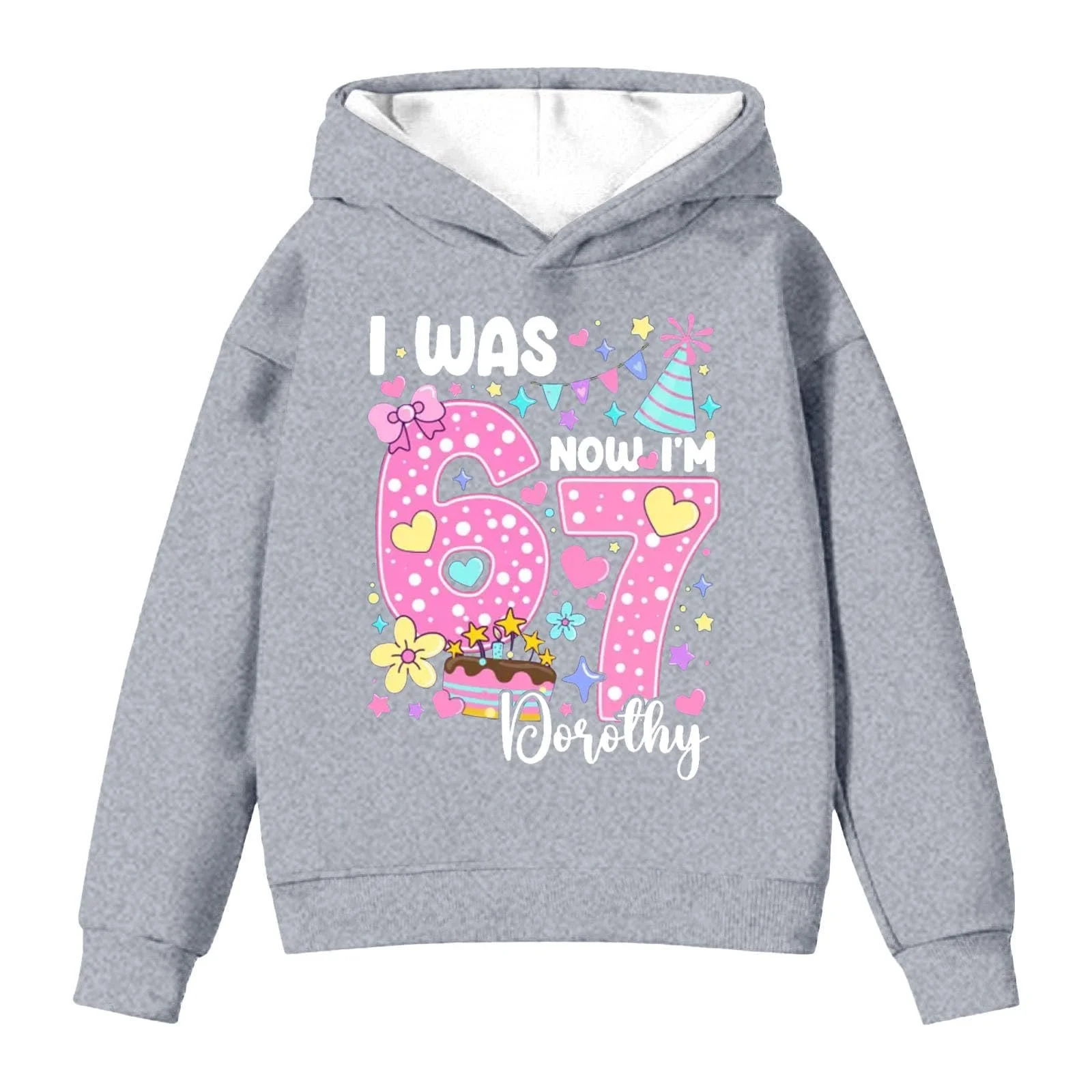 Дівчачий худі з цифровим друком, з довгими рукавами, фото №1