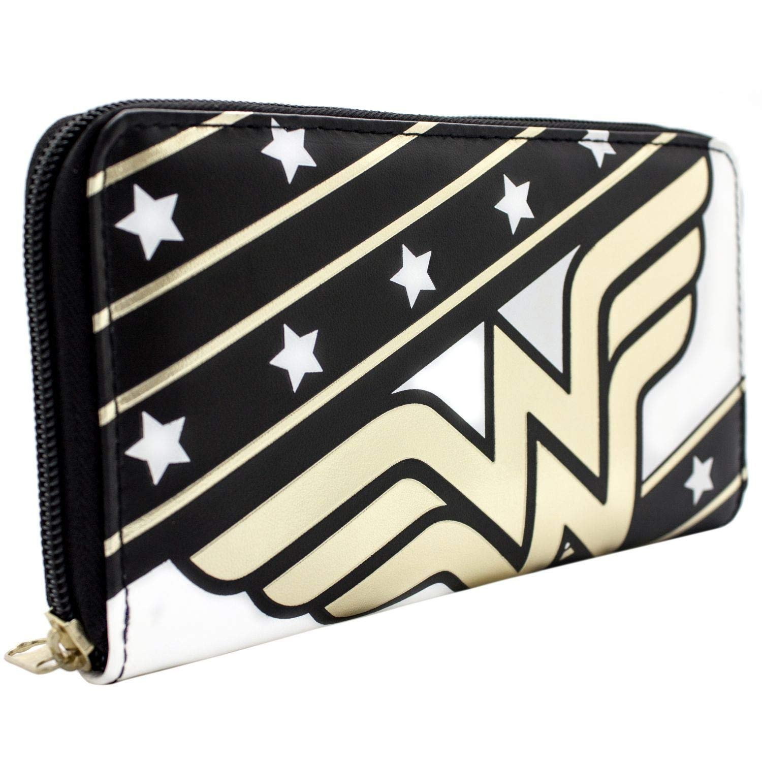 Кошелек DC Wonder Woman Stars & Stripes Zip Around Coin ID Clutch, фото №1