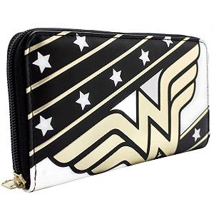 Кошелек DC Wonder Woman Stars & Stripes Zip Around Coin ID Clutch - Фото 1