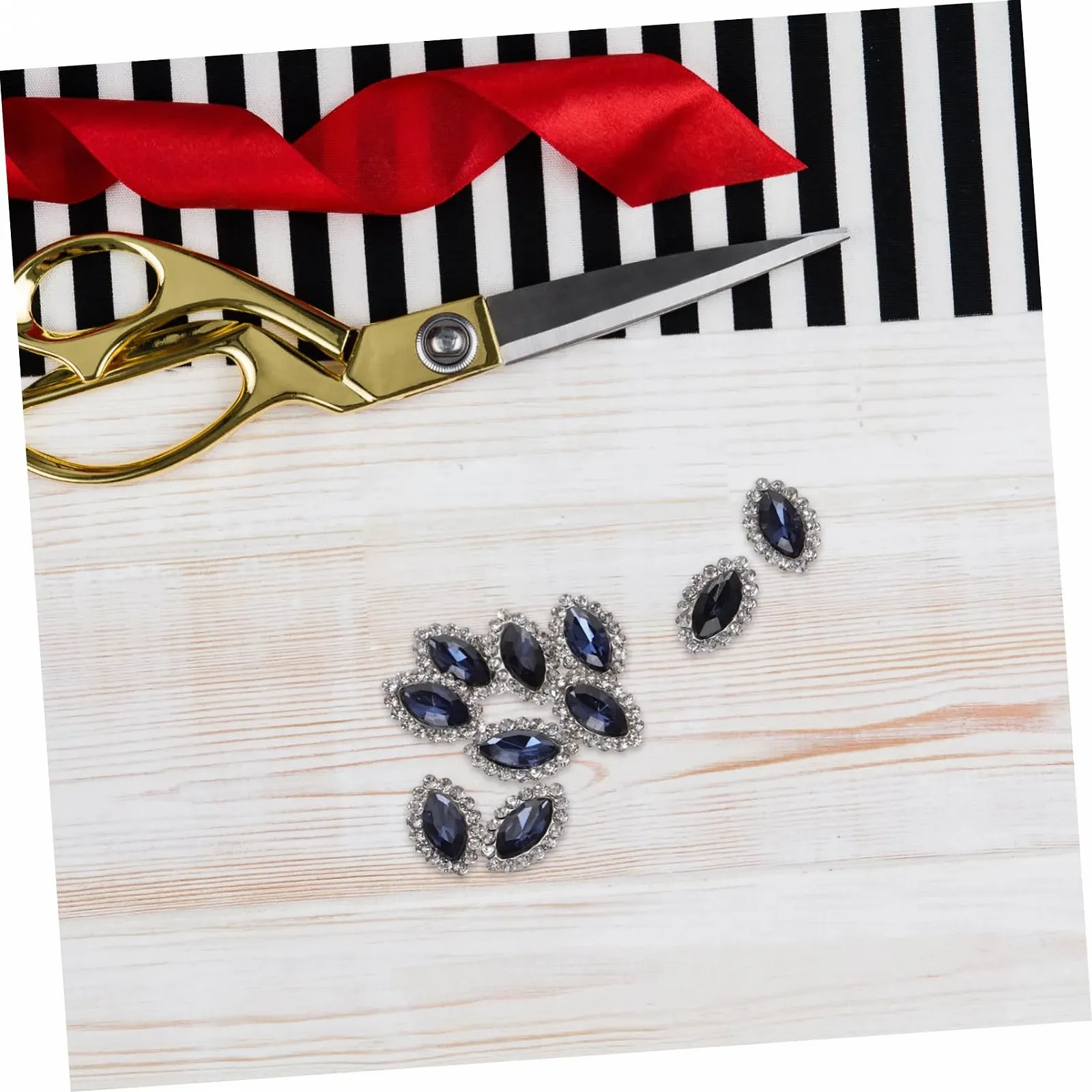 Украшение Стразы GALPADA 10 шт. Темно-синий, фото №6