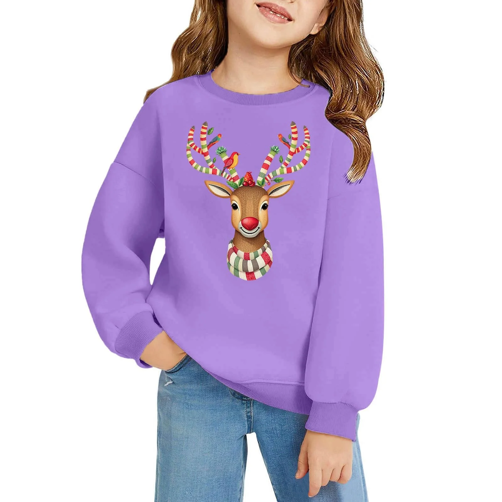 Світшот Generisch з довгими рукавами, круглим вирізом горловини та нагрудною кишенею, фото №2