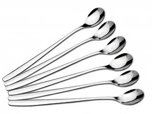 Ложка для лонг дринков из нержавеющей стали 19 см - Фото 1