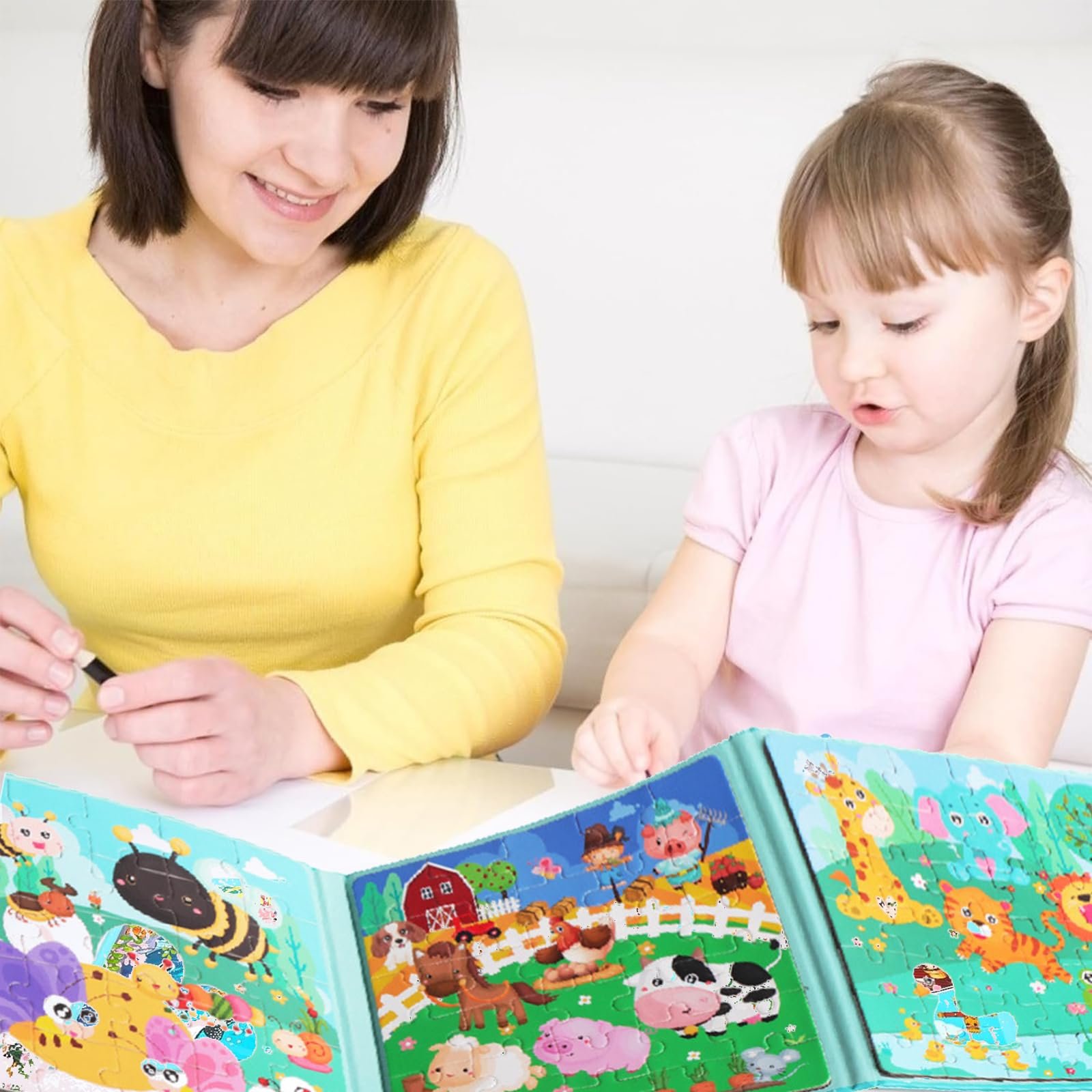 Магнитный пазл Животные для детей 3-5 лет развивающий, фото №4