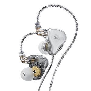 Наушники Yinyoo KZ ZAS IEM 7BA + 1DD гибридные проводные Вкладыши HiFi Белый Без микрофона - Фото 1