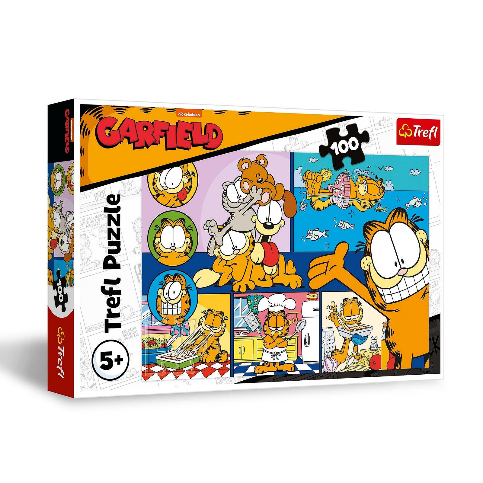 Пазл Trefl Garfield Ленивый Гарфилд 100 элементов, фото №1 Пазл Trefl Garfield Ленивый Гарфилд 100 элементов, фото №1