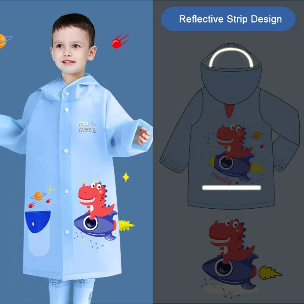 Детское дождевое пончо Hovkib для девочек и мальчиков, водонепроницаемые детские дождевики, дождевик-накидка с 3D мультяшками, дождевая одежда 2-8 лет, фото №3 Детское дождевое пончо Hovkib для девочек и мальчиков, водонепроницаемые детские дождевики, дождевик-накидка с 3D мультяшками, дождевая одежда 2-8 лет, фото №3