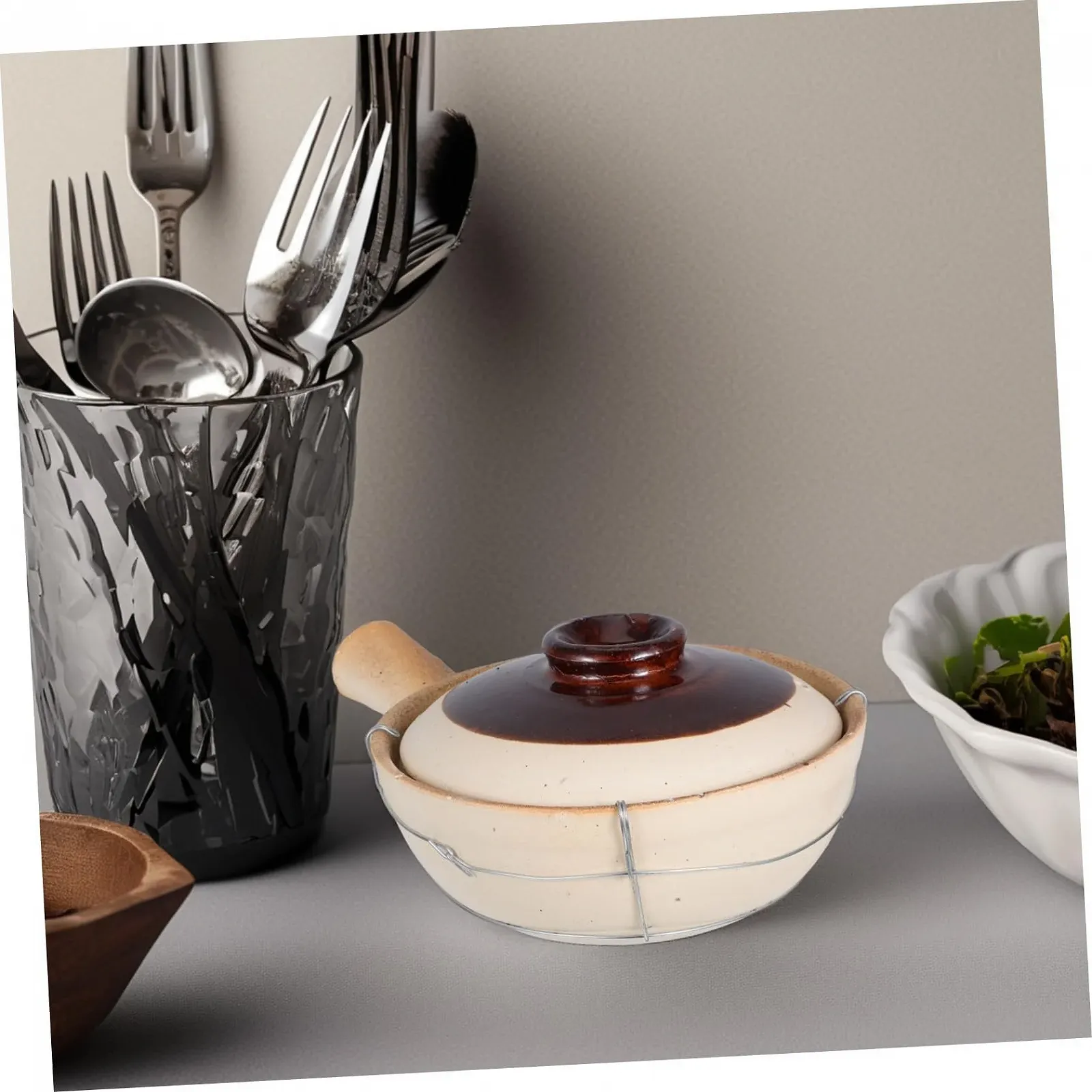 Горщик для приготування Veemoon японський керамічний з кришкою термостійкий, фото №6