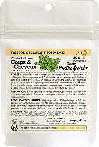 Шампунь и гель для душа 2 в 1 STEP ONE Fresh Mint порошок 40 г - Фото 1