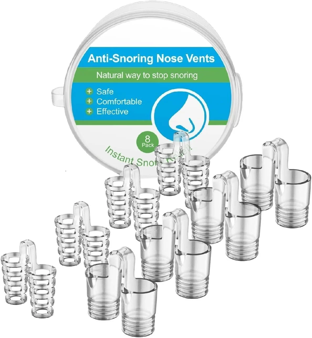 Разделитель для носа против храпа, 8 шт., стоперы, фото №1