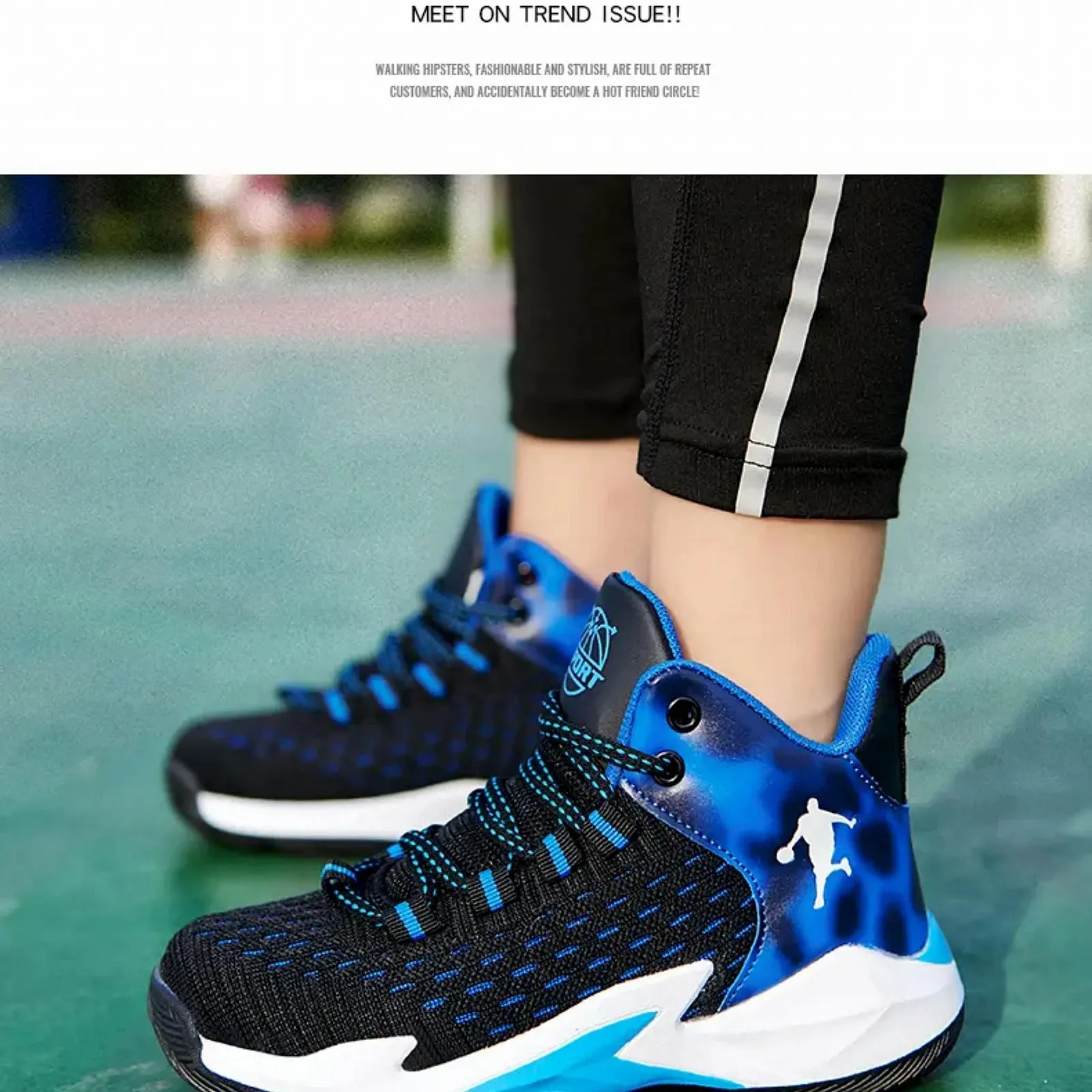 Модне дитяче спортивне взуття Баскетбольне взуття, фото №3