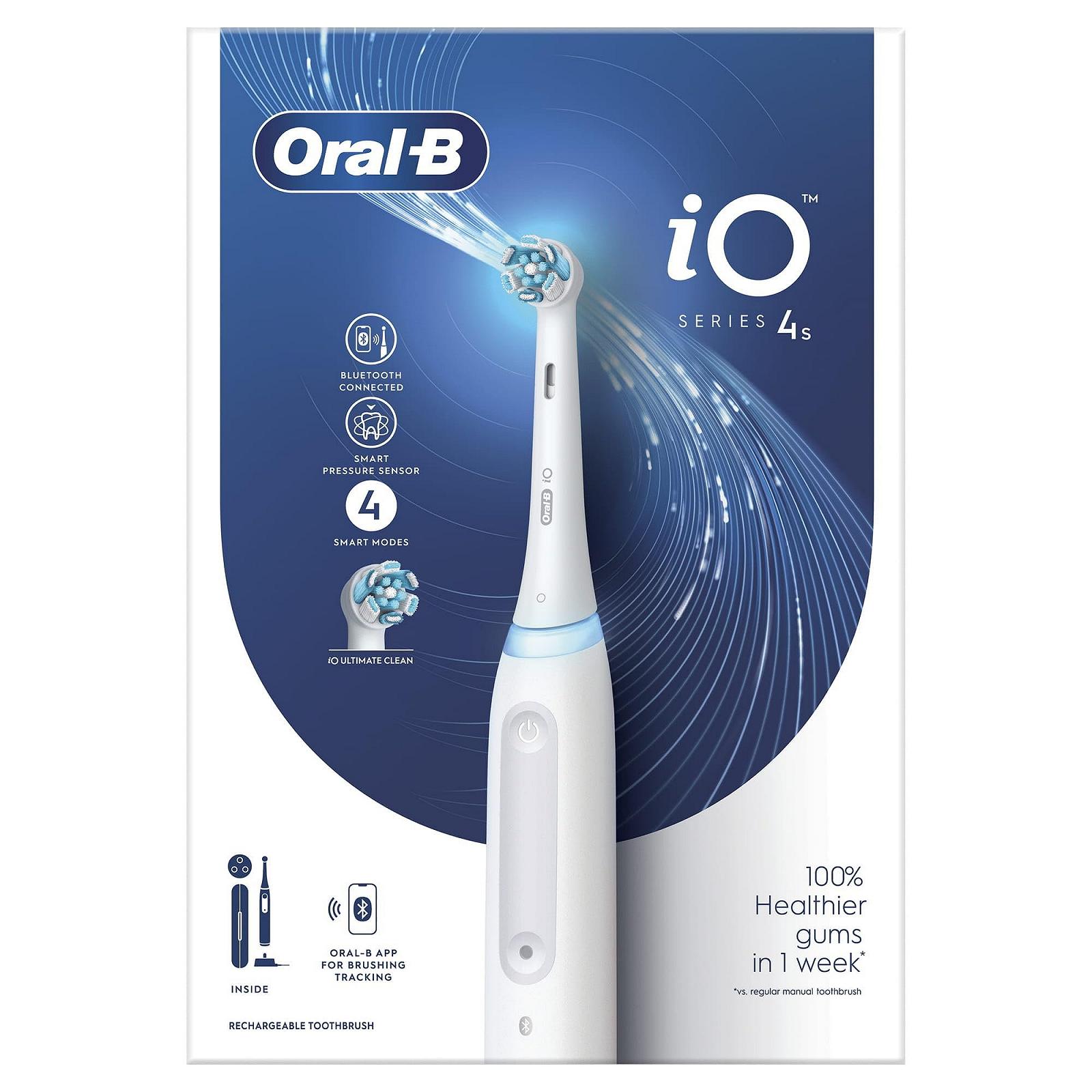 Електрична зубна щітка Oral-B iO 4 - Біла, фото №4