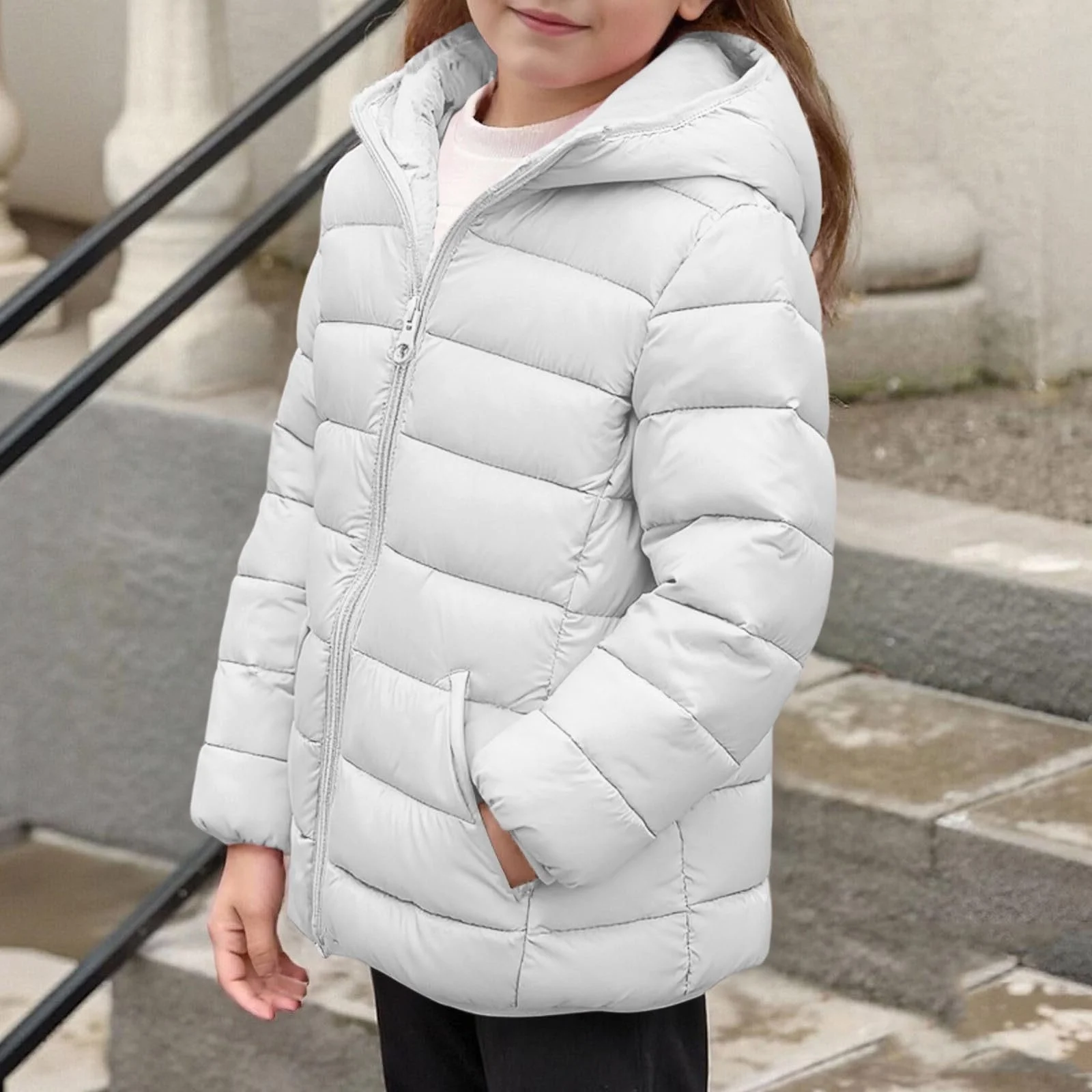 Куртка стьобана Generisch Дитяча Легка Пухова Куртка, фото №4