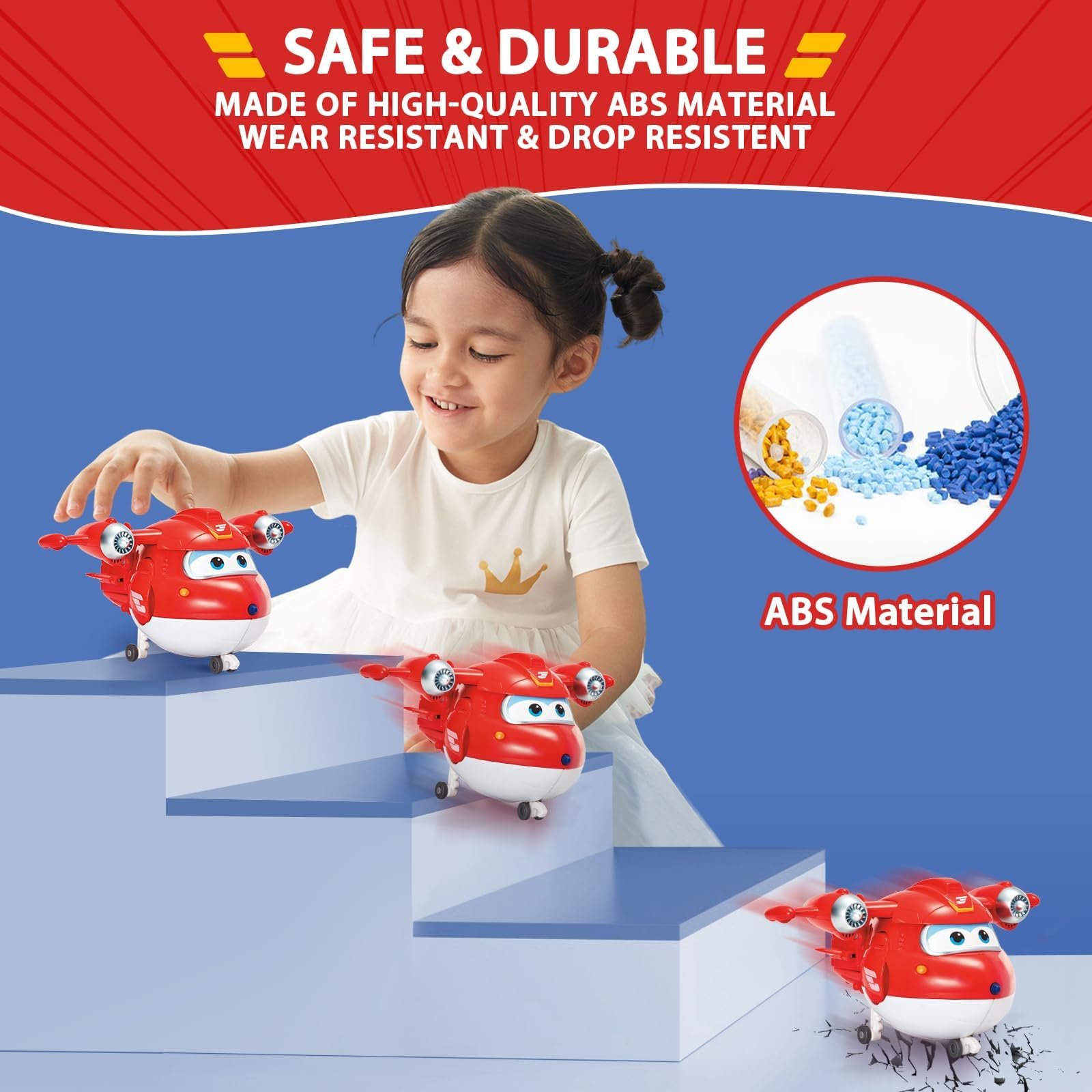 Трансформер Auldey Super Wings JETT Supercharge 12 см, многоцветный, фото №5