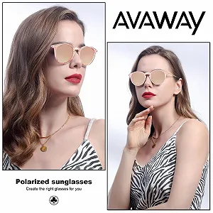 Солнцезащитные очки Круглые AVAWAY Ретро Винтаж Поляризованные UV400 synthetic.ua - Фото 1